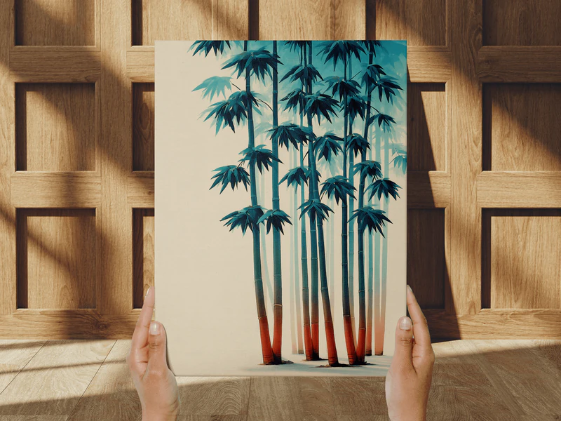 Bamboo Grove Wall Art Print - Image 1