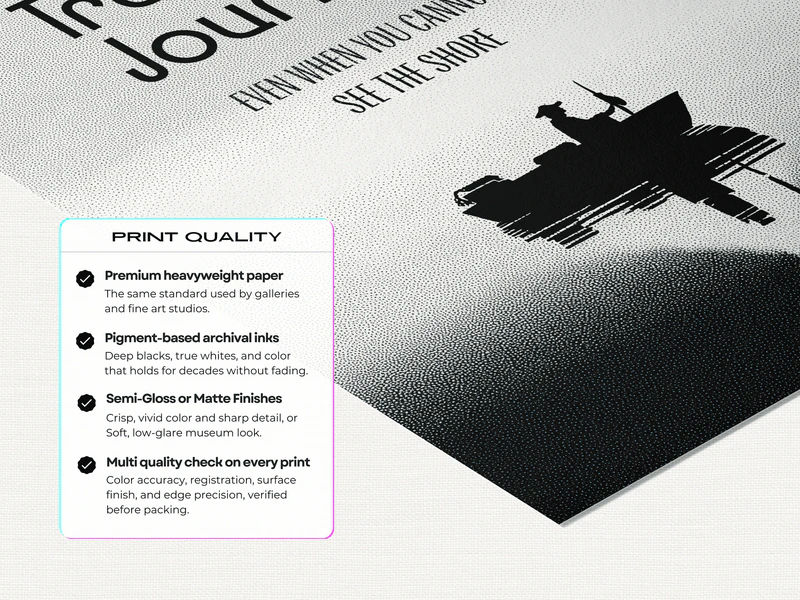 Trust the Journey Quote Print - Image 5